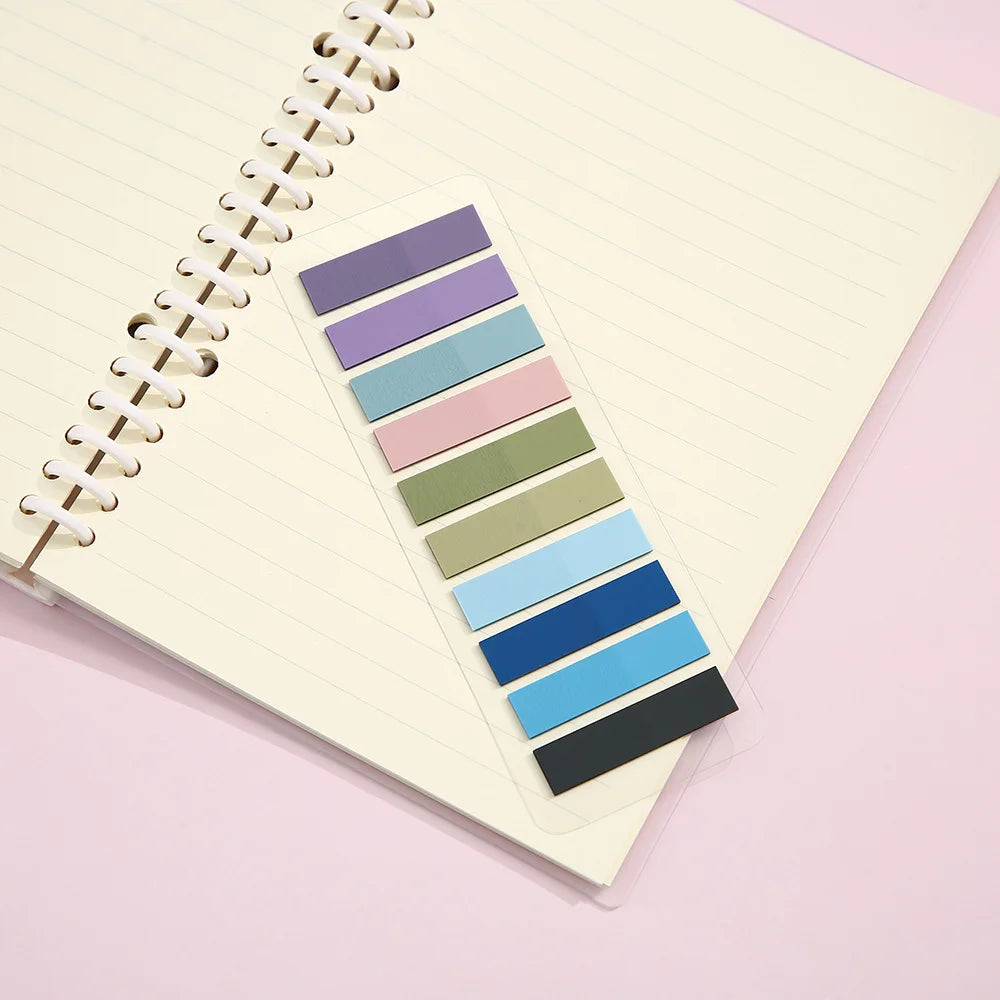For Fun 200 Sheets Index Sticker Transparent Colorful Sticky Note Pads Memo Pad Office School Stationery Self-Adhesive Stickers