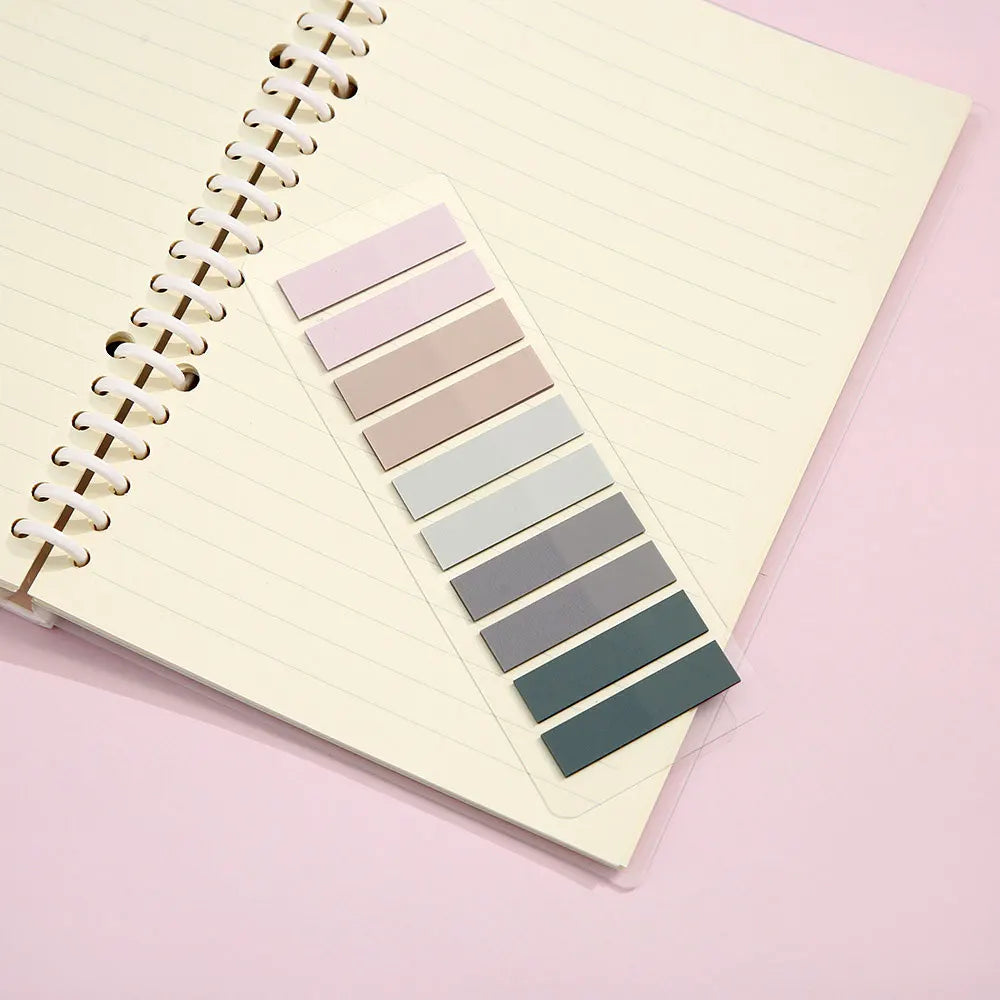 For Fun 200 Sheets Index Sticker Transparent Colorful Sticky Note Pads Memo Pad Office School Stationery Self-Adhesive Stickers