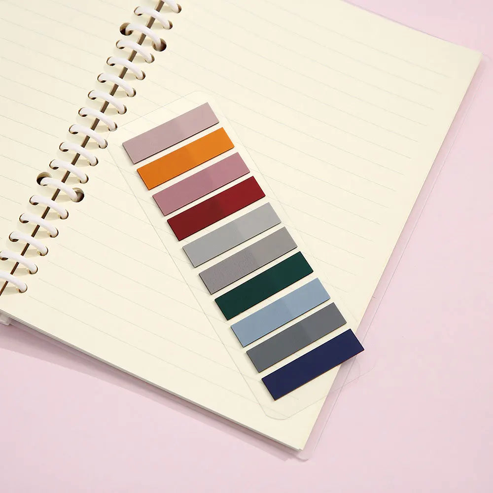 For Fun 200 Sheets Index Sticker Transparent Colorful Sticky Note Pads Memo Pad Office School Stationery Self-Adhesive Stickers
