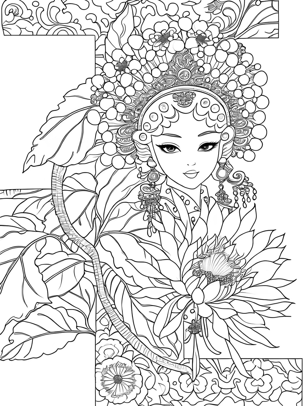 30 pages of mandala adult decompression DIY coloring book, painting supplies, gifts, oil painting, line drawing, line drawing