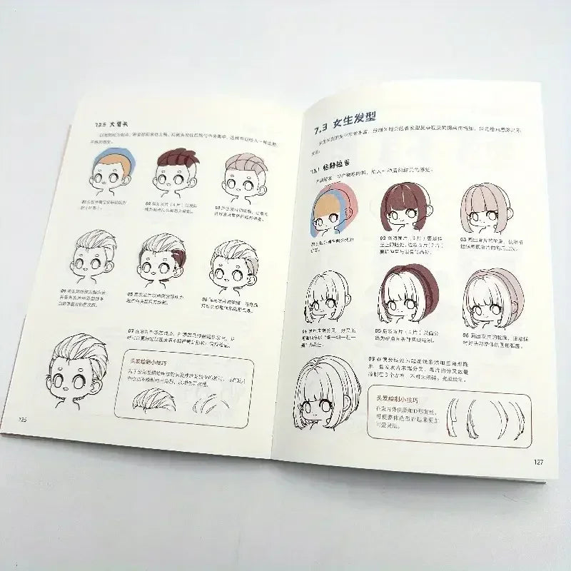 Full of Vitality Q Version Character Drawing Techniques Tutorial Q Version Manga Tutorial Book Beginner's Guide
