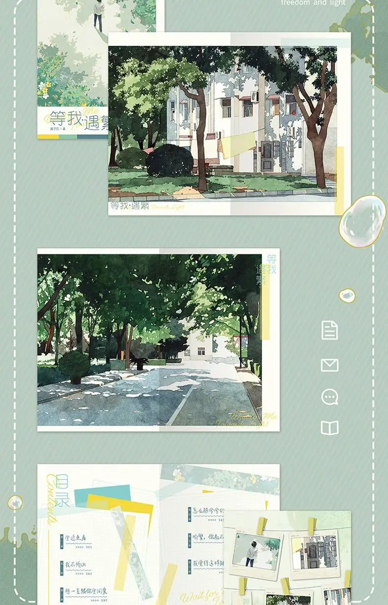 Wait for Me Towards Light Novel Book Vol.1 Fang Xue Deng Wo Chen Jingshen, Yu Fan Chinese Youth Campus BL Fiction Book
