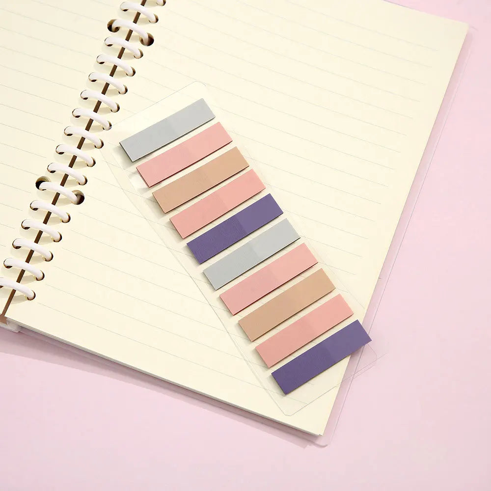 For Fun 200 Sheets Index Sticker Transparent Colorful Sticky Note Pads Memo Pad Office School Stationery Self-Adhesive Stickers