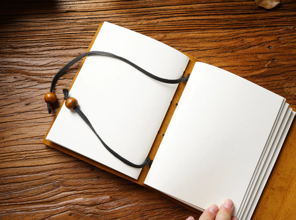 Handmade Loose-leaf Book Magic Diary Cowhide Retro Travel Notebook Thickened Sketchbook Notepad to Send Friends Birthday Gifts