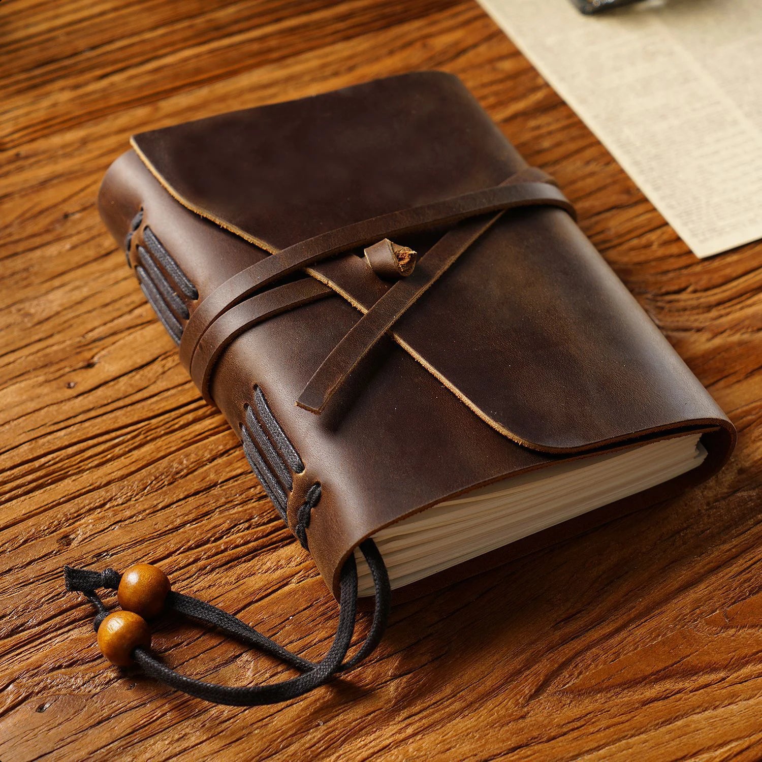 Handmade Loose-leaf Book Magic Diary Cowhide Retro Travel Notebook Thickened Sketchbook Notepad to Send Friends Birthday Gifts