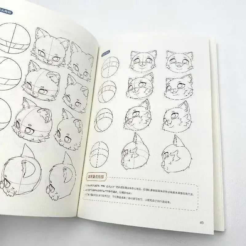 Full of Vitality Q Version Character Drawing Techniques Tutorial Q Version Manga Tutorial Book Beginner's Guide