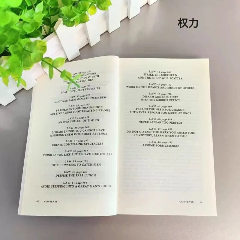 2025 New Robert Green Political Leadership Political Philosophy Motivation Book Concise 48 Power Rules Books Novels Books