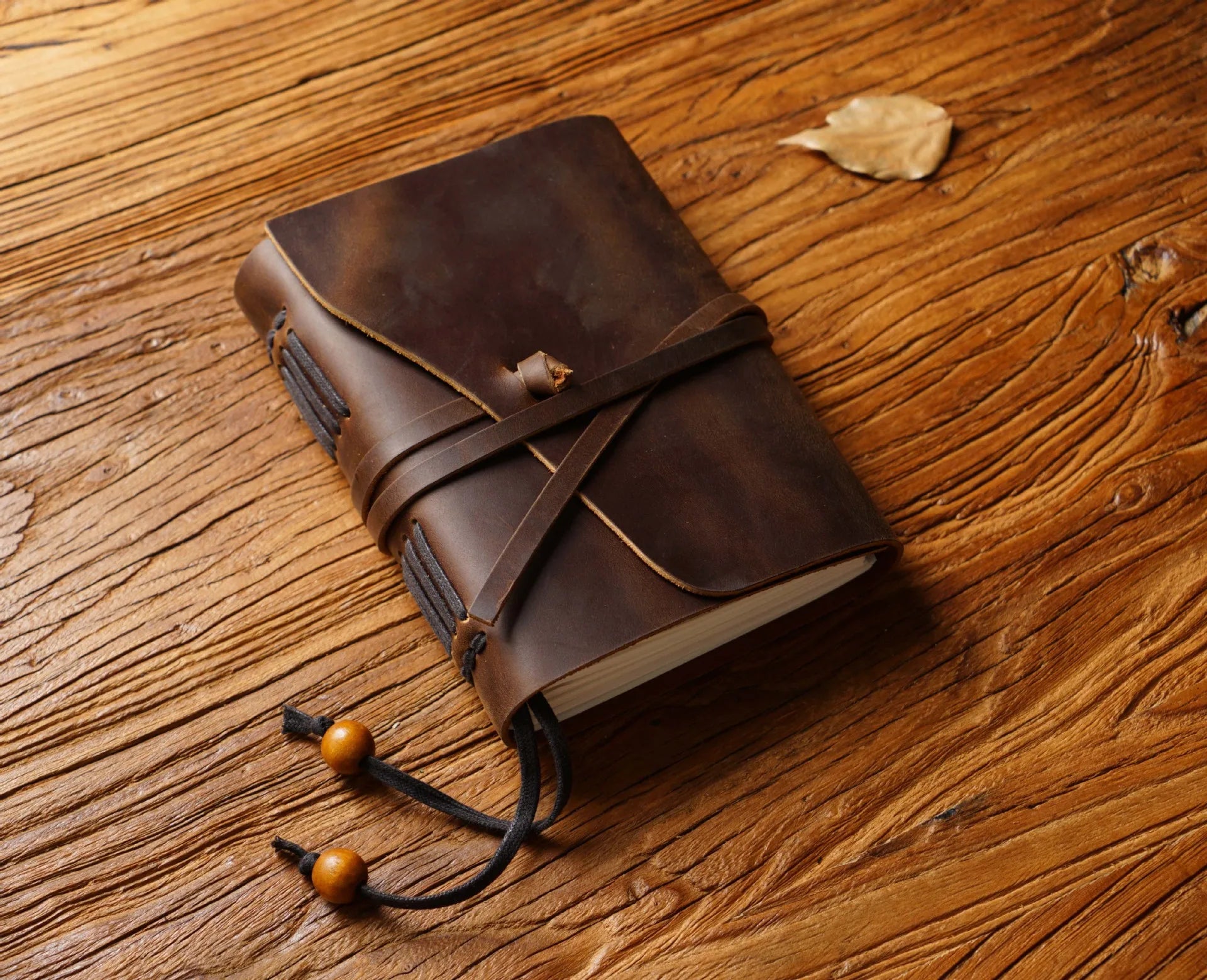 Handmade Loose-leaf Book Magic Diary Cowhide Retro Travel Notebook Thickened Sketchbook Notepad to Send Friends Birthday Gifts