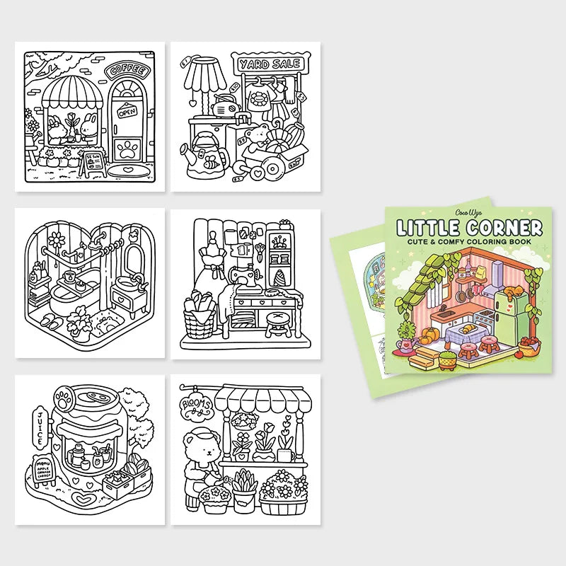 Girl Moments: Coloring Book for Adults and Teens Featuring Cute Cozy Daily Activities for Relaxation (Cozy Spaces Coloring)