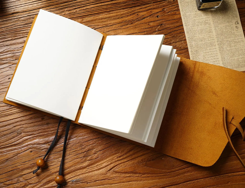 Handmade Loose-leaf Book Magic Diary Cowhide Retro Travel Notebook Thickened Sketchbook Notepad to Send Friends Birthday Gifts