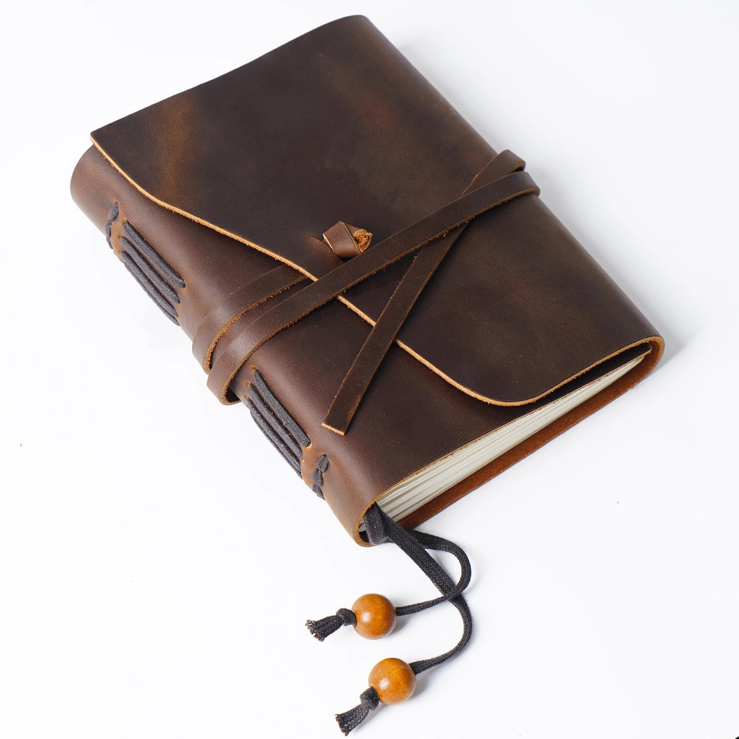Handmade Loose-leaf Book Magic Diary Cowhide Retro Travel Notebook Thickened Sketchbook Notepad to Send Friends Birthday Gifts