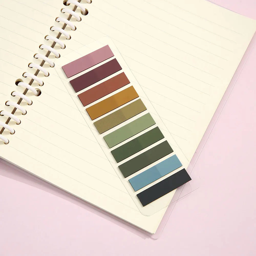 For Fun 200 Sheets Transparent Colorful Index Stickers Memo Pad Office School Stationery Self-Adhesive Sticker Sticky Note Pads
