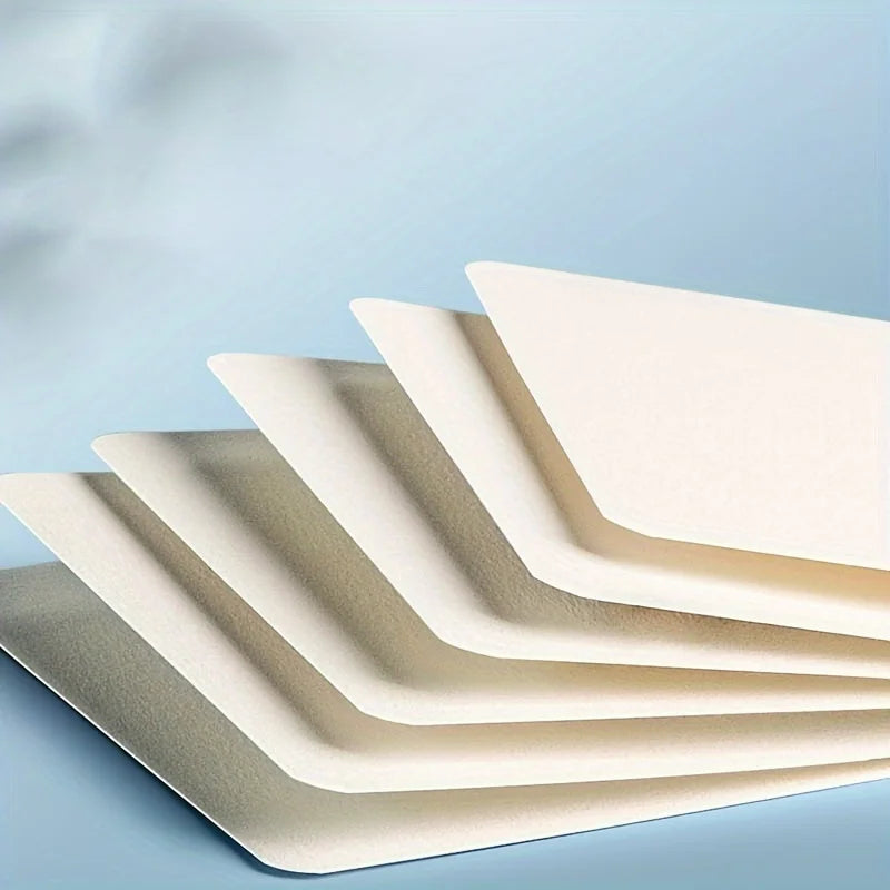 50pcs Watercolor Paper Postcard Art Painting Rectangular Circular Special Paper Medium Thick Double-sided Pattern Blank Drawing