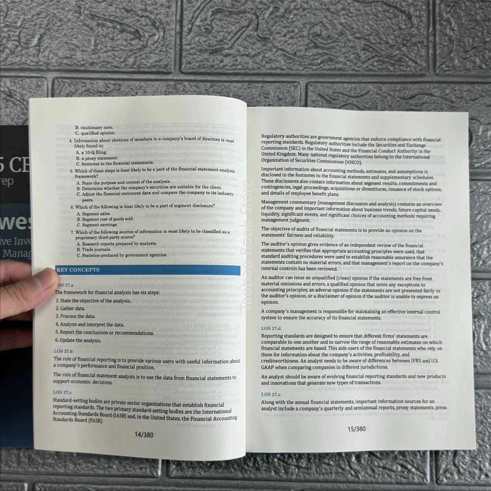 2025 CFA Level 1 SchweserNotes Fimancial Statement Analysis and Equity Investments,Quantitative Methods, English Notes Books