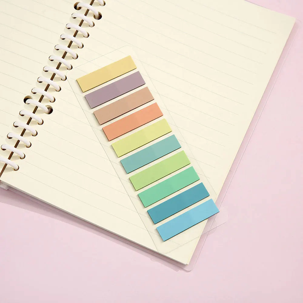 For Fun 200 Sheets Index Sticker Transparent Colorful Sticky Note Pads Memo Pad Office School Stationery Self-Adhesive Stickers