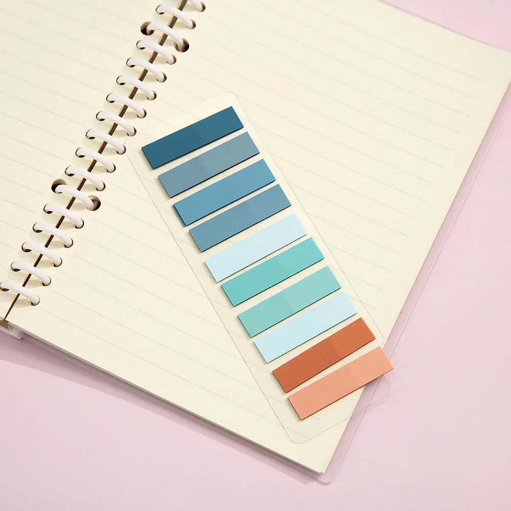 For Fun 200 Sheets Index Sticker Transparent Colorful Sticky Note Pads Memo Pad Office School Stationery Self-Adhesive Stickers