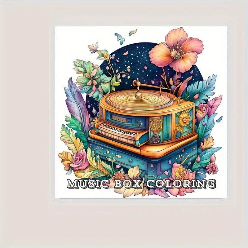 28 Pages Dreamy Window Coloring Book for Adult Stress Reduction | Colouring Book for Stress Relief and Mood Reduction Valentine