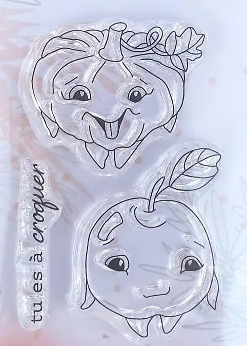 New French Clear Stamp And Cutting Die /Seal For DIY Scrapbooking/ Clear Stamp Sheets A7009