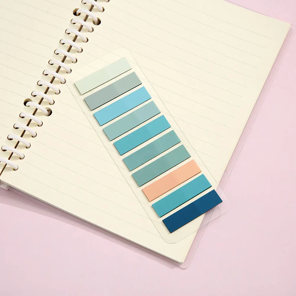 For Fun 200 Sheets Index Sticker Transparent Colorful Sticky Note Pads Memo Pad Office School Stationery Self-Adhesive Stickers