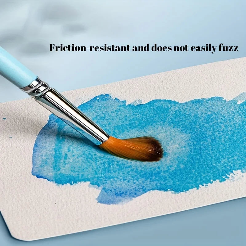 50pcs Watercolor Paper Postcard Art Painting Rectangular Circular Special Paper Medium Thick Double-sided Pattern Blank Drawing