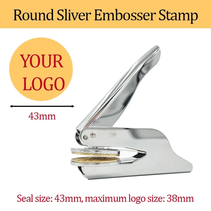 Customized Embossed Stamp Personalized Custom Book Embosser Seal Wedding Invitation Logo Customization Embossing Paper Stamps