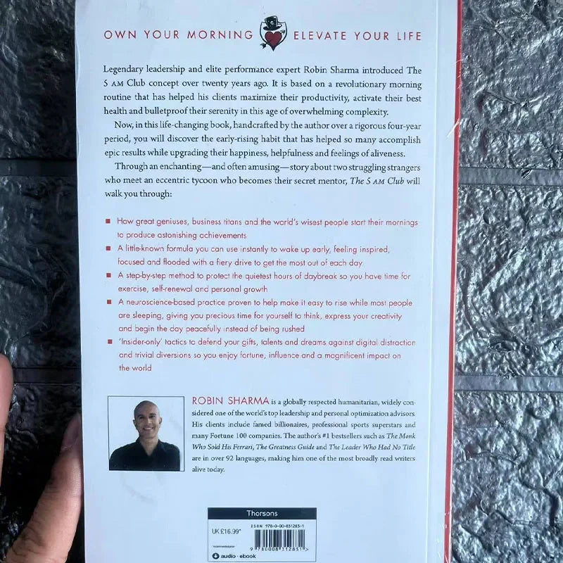 Robin Sharma's 5AM Club Provides You with Tomorrow, English Books and Psychology Books To Improve Your Life.  Psychology